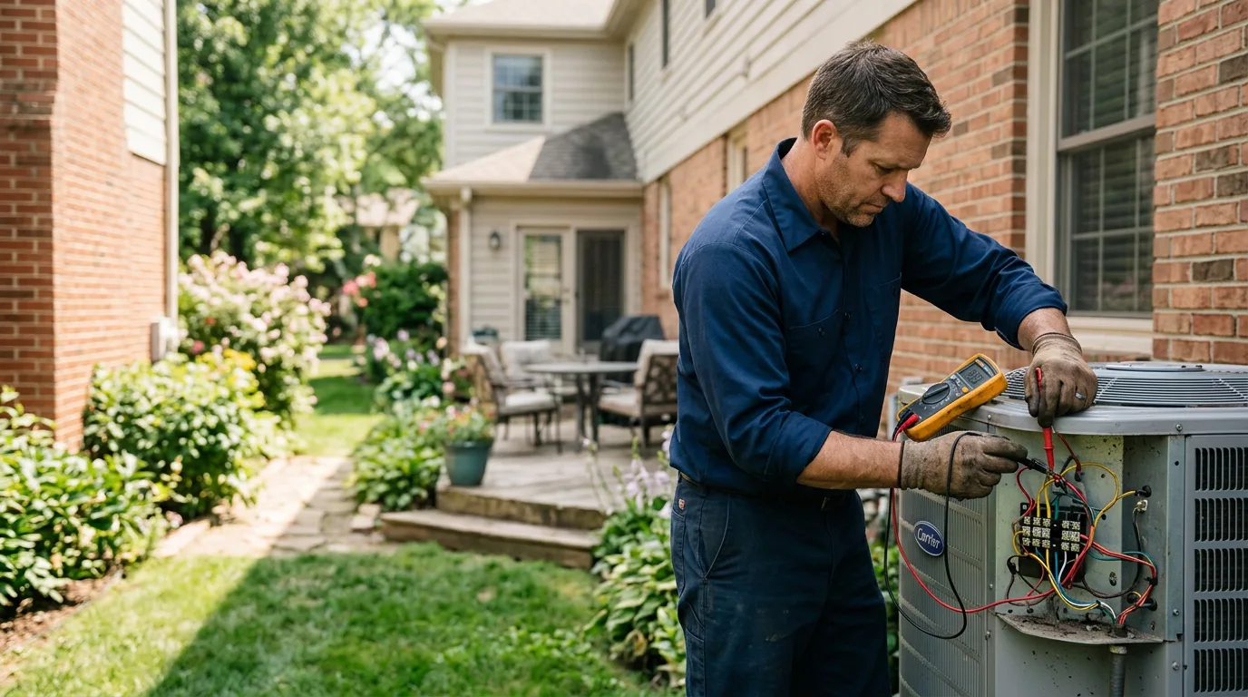 HVAC technician working near Cooksburg, PA